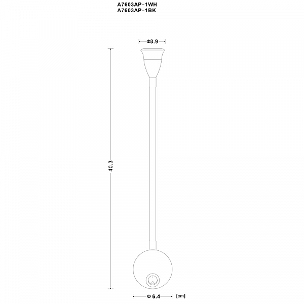 Настенное LED бра Arte Lamp Twist A7603AP-1BK