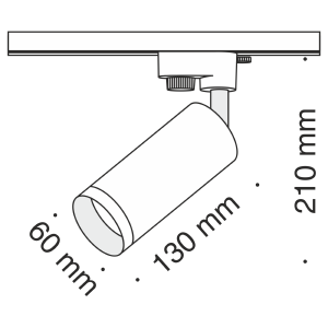 Трековый светильник Maytoni Focus Unity TR004-1-GU10-B