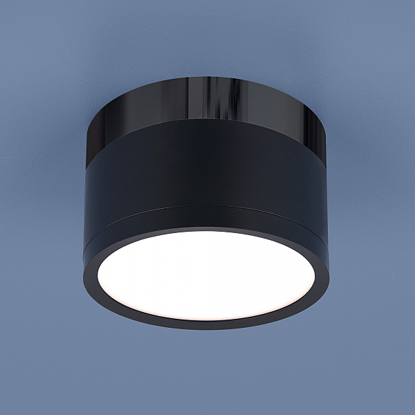 Накладной светильник Elektrostandart DLR029 10W 4200K черный матовый/черный хром