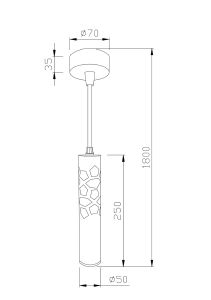 Светильник подвесной Maytoni Torre P037PL-L11B4K