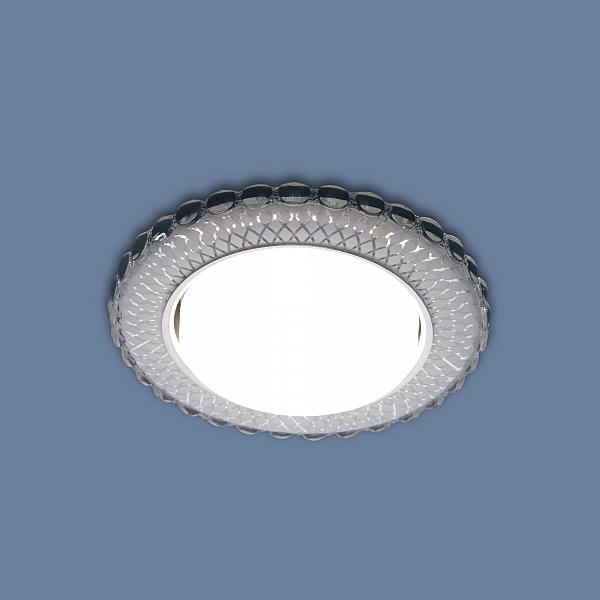 Встраиваемый светильник Elektrostandard 3034 GX53 SL/WH зеркальный/белый
