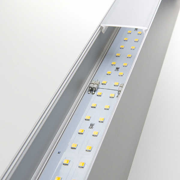 Настенный светильник Elektrostandard Grand Линейный светодиодный накладной двусторонний светильник 103см 40W 4200K матовое серебро (101-100-40-