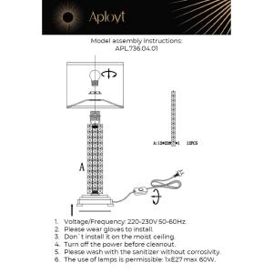Настольная лампа Aployt Ireni APL.736.04.01