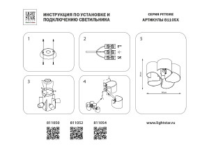 Потолочная люстра Lightstar Pittore 811050