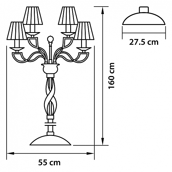 Торшер Osgona Alveare 702762