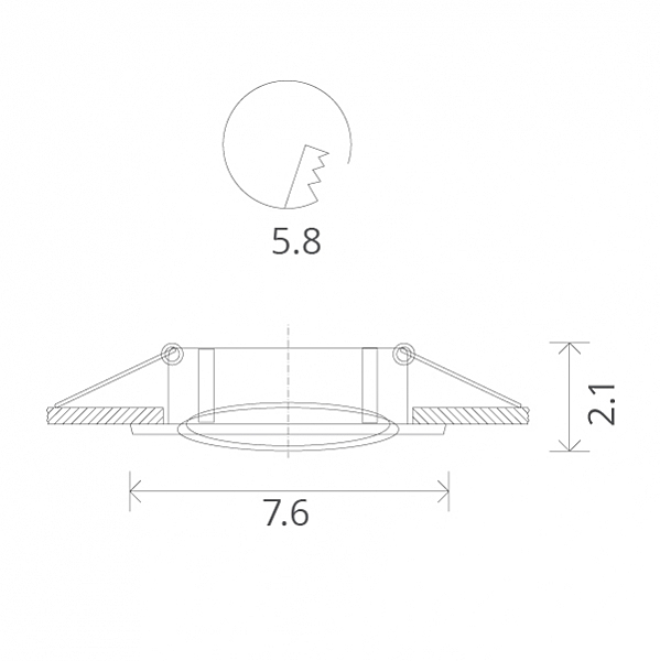 Встраиваемый светильник Arte Lamp A2103PL-1BK