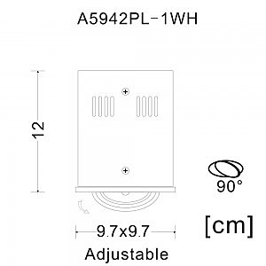 Светильник потолочный Arte Lamp A5942PL-1WH