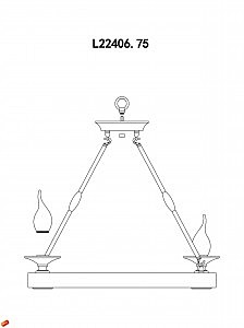 Подвесная светодиодная люстра Etna L'Arte Luce L22406.75
