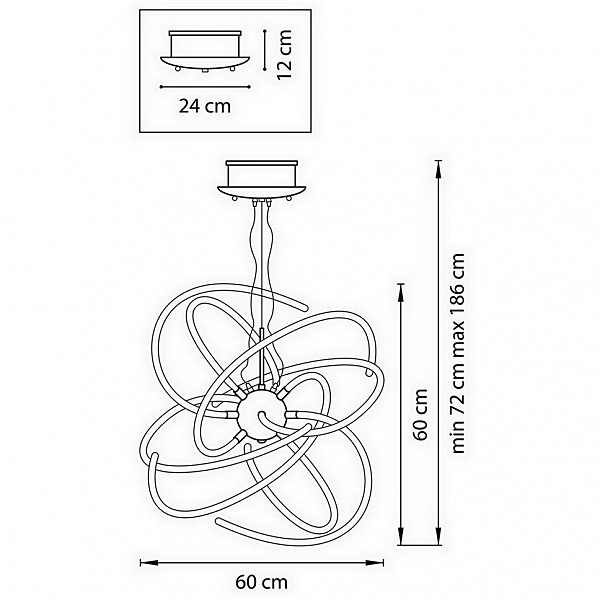 Подвесная люстра Lightstar Ciclone 748154