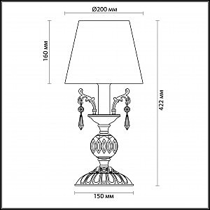 Настольная лампа Lumion Veneziana 3509/1T