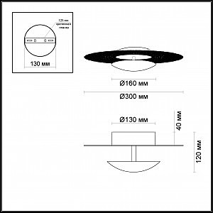 Потолочный LED светильник Odeon Light Solario 3559/18L