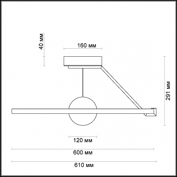 Потолочный LED светильник Odeon Light Lond 4032/40CL