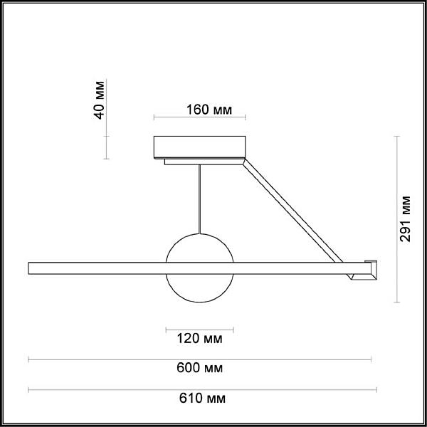 Потолочный LED светильник Odeon Light Lond 4032/40CL