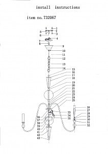 Подвесная люстра Lightstar Ragno 732067