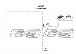 Потолочный светодиодный светильник F-Promo Ledolution 2280-5C