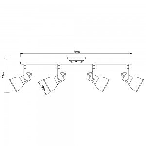 Светильник спот Arte Lamp Jovi A1677PL-4WH