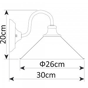 Настенное бра Arte Lamp CONE A9330AP-1BR