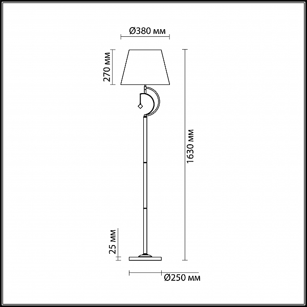 Торшер Lumion Leah 4469/1F