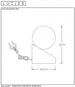 Настольная лампа Lucide Len 45561/01/36