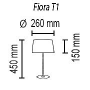 Настольная лампа TopDecor Fiora Fiora T1 10 04sat