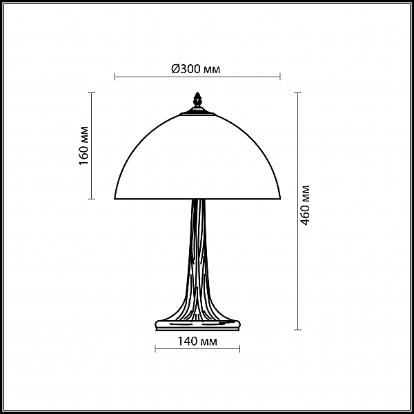 Настольная лампа Odeon Light Riza 2269/1T