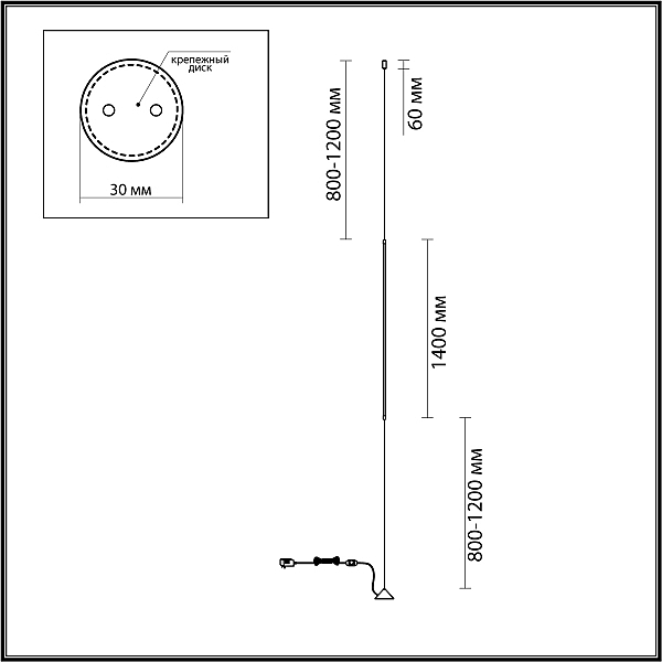 Торшер Odeon Light Fillini 4335/18FL