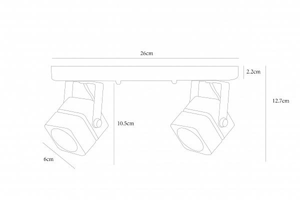 Светильник спот Arte Lamp Misam A1315PL-2BK