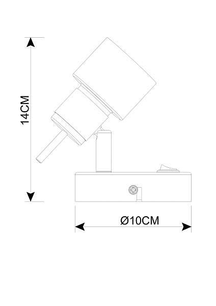 Светильник спот Arte Lamp Almach A1906AP-1BK