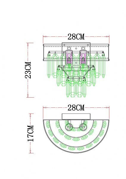 Настенное бра Arte Lamp Diadem A1002AP-2CC