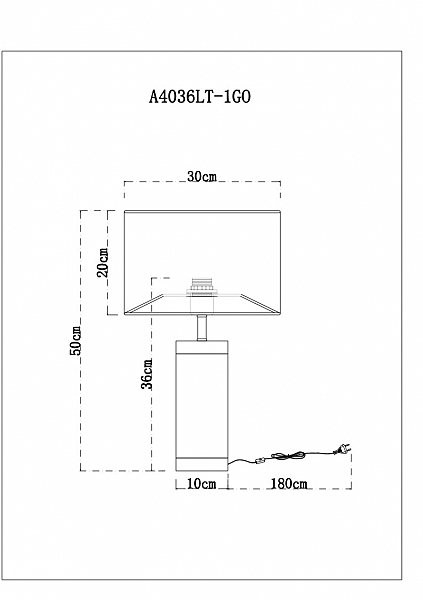 Настольная лампа Arte Lamp Maia A4036LT-1GO