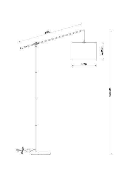 Торшер Arte Lamp Dylan A4054PN-1PB