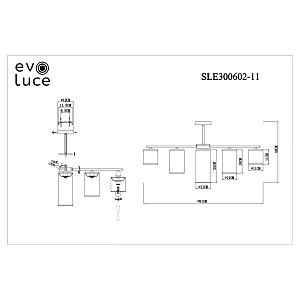 Потолочная люстра Evoluce Essenza SLE300602-11