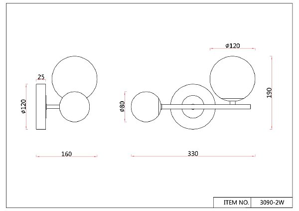 Настенное бра F-Promo Vials 3090-2W