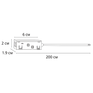 Коннектор-токопровод для шинопровода Arte Lamp Linea-Accessories A482233