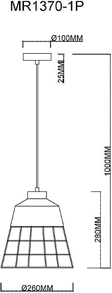 Светильник подвесной MyFar Hill MR1370-1P