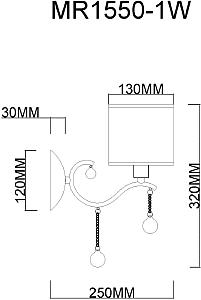 Настенное бра MyFar Dante MR1550-1W