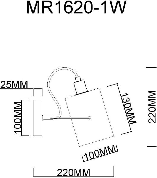 Настенное бра MyFar Sara MR1620-1W