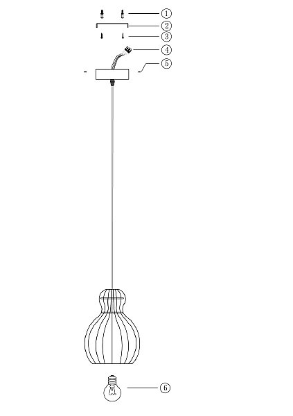 Светильник подвесной Maytoni Roots MOD192PL-01W