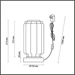 Настольная лампа Odeon Light EXCLUSIVE Jam 5408/10TL