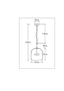 Светильник подвесной Arte Lamp Padova A2404SP-23SM