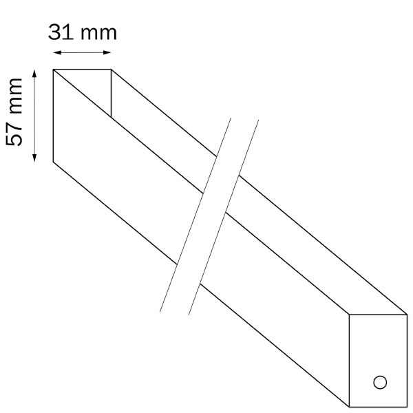 Трек двухконтактный однофазный 2м Lightstar Teta 505026