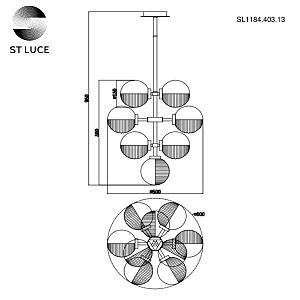 Потолочная люстра ST Luce Todo SL1184.403.13