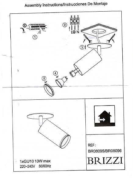 Встраиваемый светильник Brizzi Aras BR08095