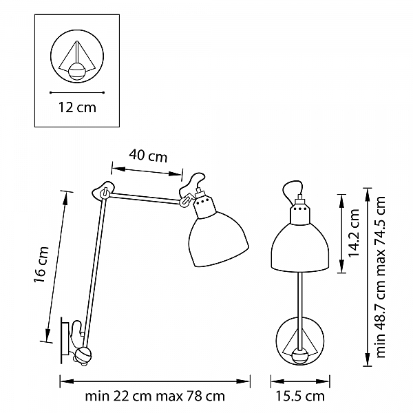 Настенное бра Lightstar Loft 765616