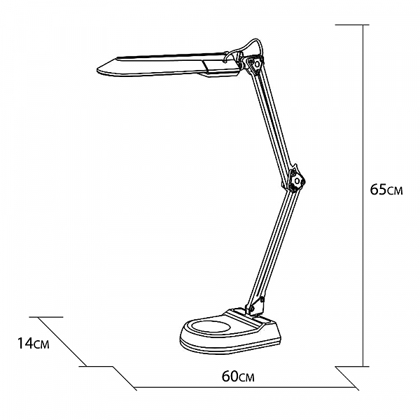 Настольная лампа Arte Lamp DESK A5810LT-1WH