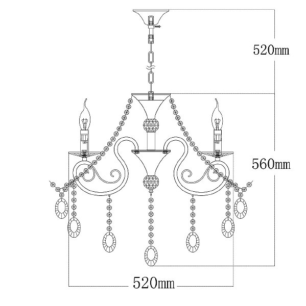 Подвесная люстра MW Light Адель 373011705