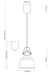 Светильник подвесной Lucia Tucci Industrial INDUSTRIAL 1820.1 SAND SILVER