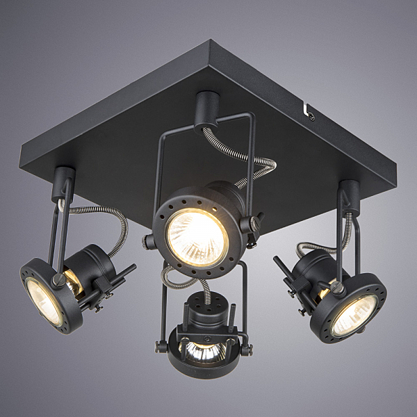 Светильник спот Arte Lamp Costruttore A4300PL-4BK