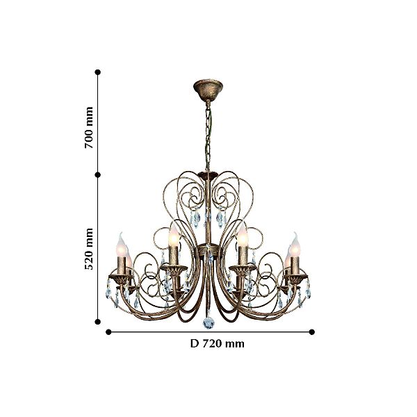 Подвесная люстра F-Promo Versailles 2158-8P