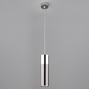 Светильник подвесной Eurosvet Double Topper 50135/1 LED хром/черный жемчуг 12W